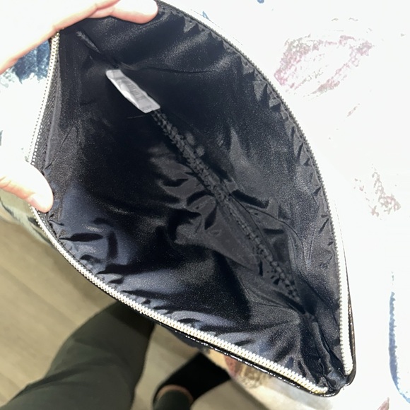 Rachel Zoe Black Croc-Embossed Clutch - Picture 3 of 3